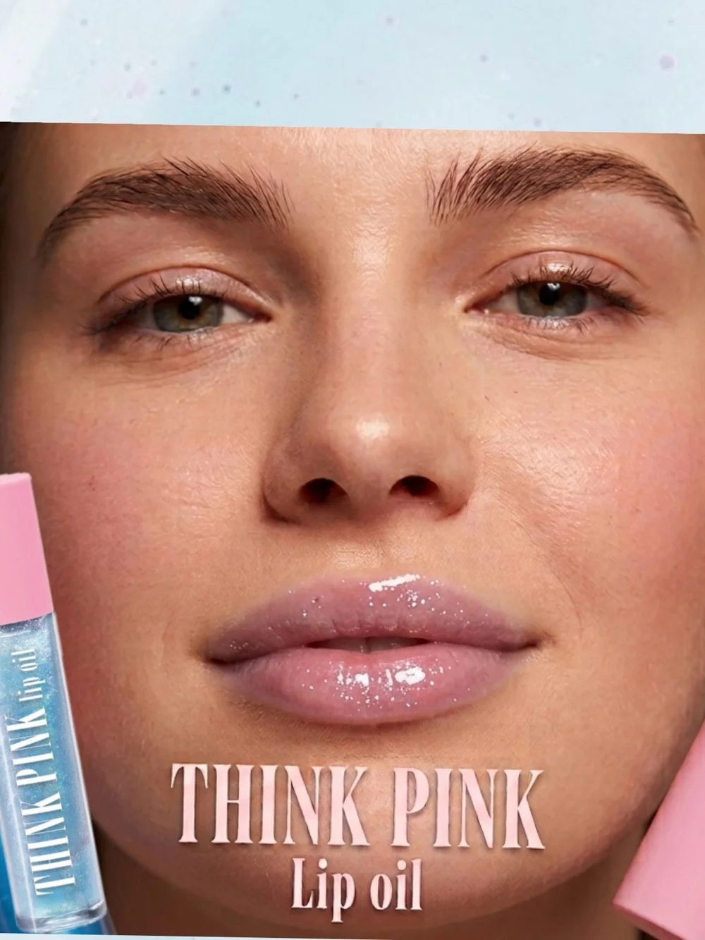 Dermacol Lip Oil Think Pink No. 05 Shade Shimmering Sheer Blue